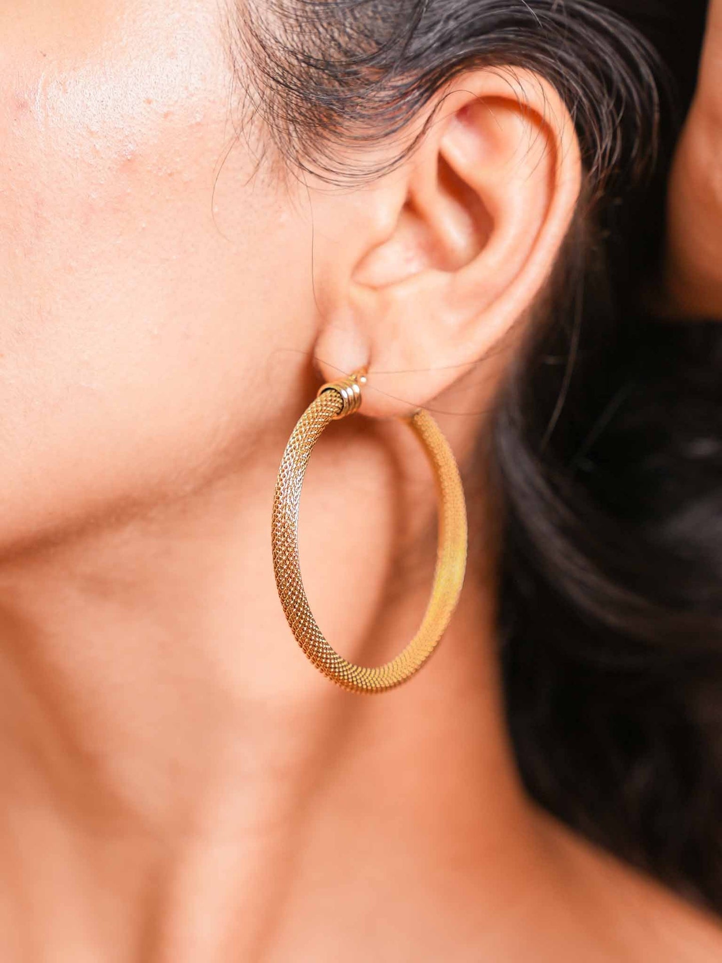 Classic Thick Large Hoop Earrings | Evil Eye Jewel
