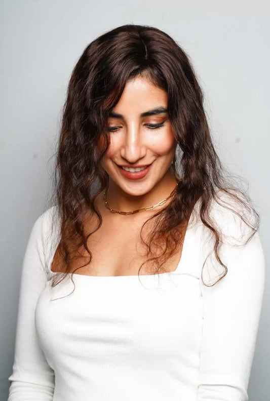 Au Naturel Wavy Curly Scalp Topper  –  Silk Base Hair Topper |