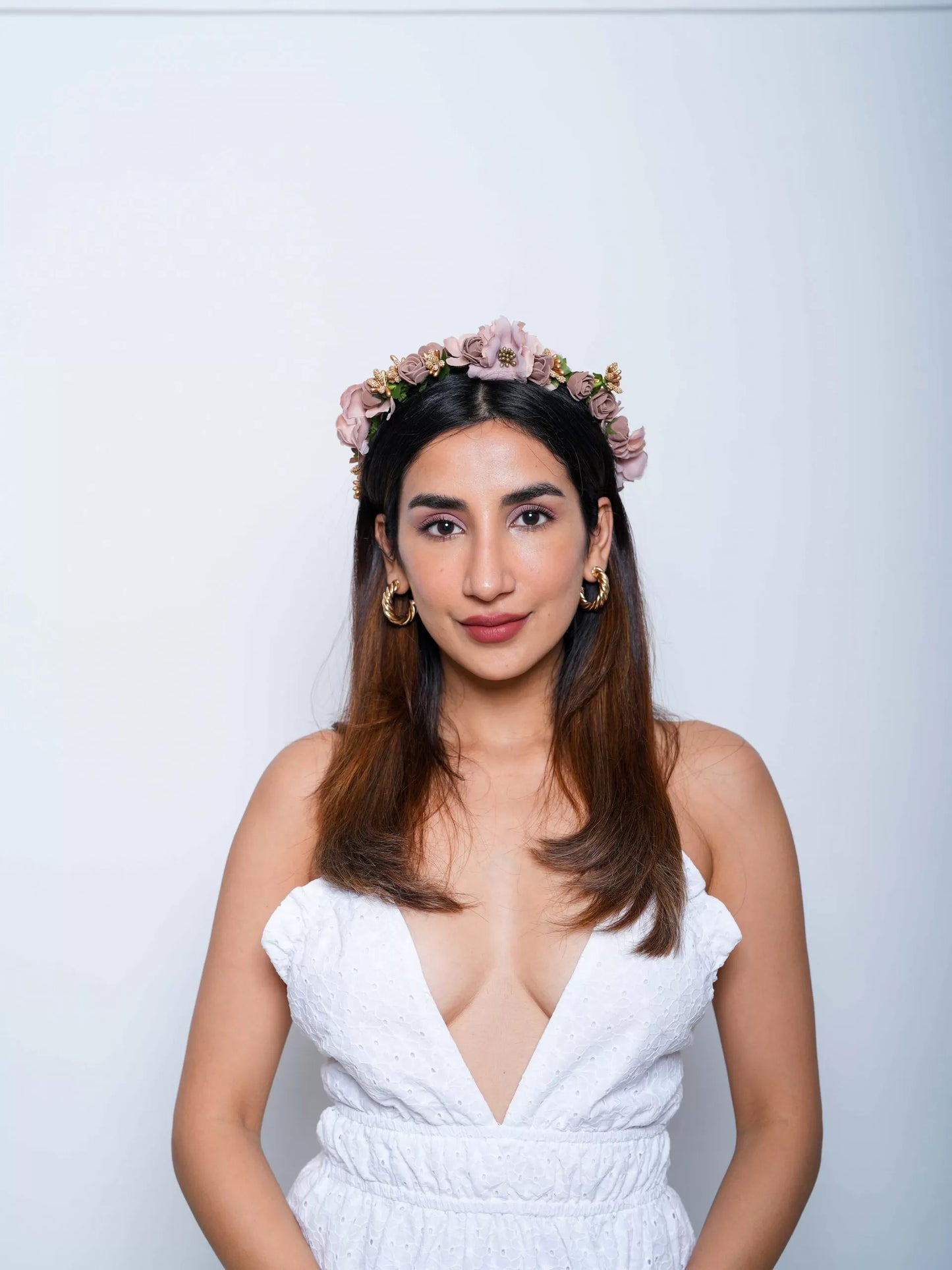 Floral Tiara  –  Pre wedding shoot accessory / Maternity shoot accessory |