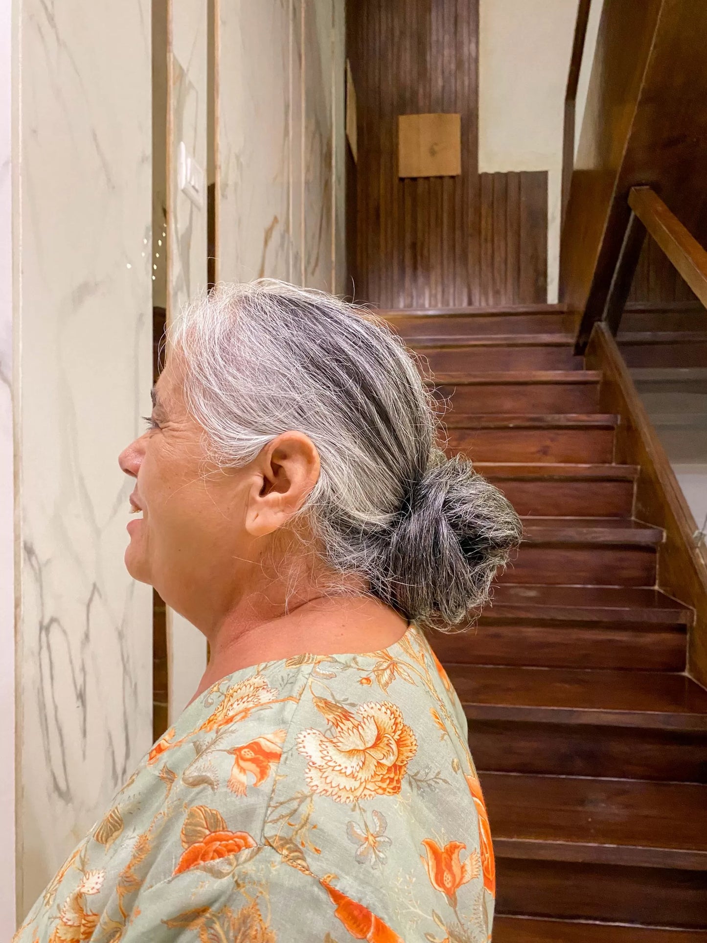 Donut Scrunchie Salt & Pepper Human Hair |