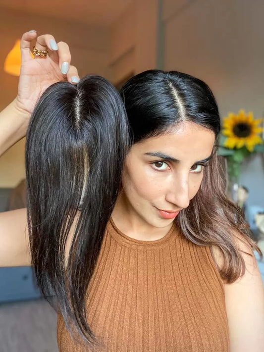 Mini Scalp Topper  –  2 x 3 Silk Base Hair Topper | ATLAS EXTENSIONS|
