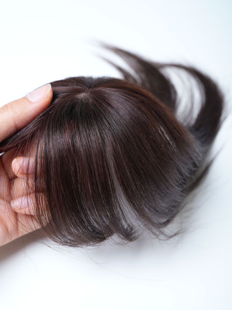 Tiny Topper with Bangs | Hair Topper |