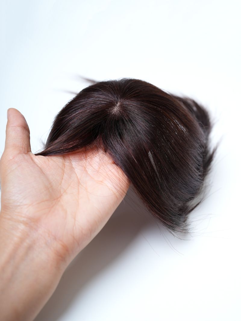 Tiny Topper with Bangs | Hair Topper |