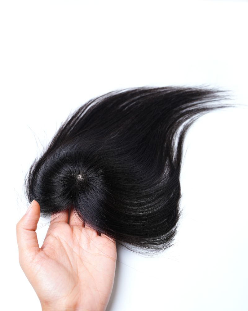 Tiny Topper with Bangs | Hair Topper |