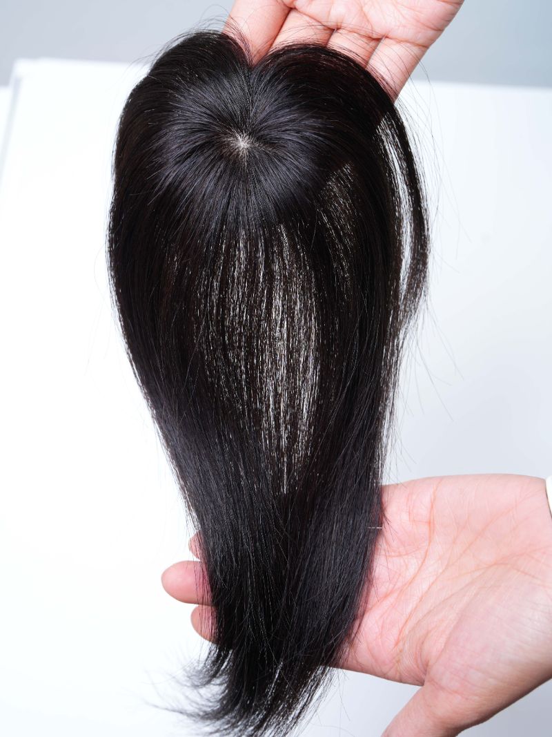 Tiny Topper with Bangs | Hair Topper |