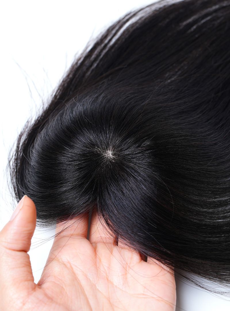 Tiny Topper with Bangs | Hair Topper |