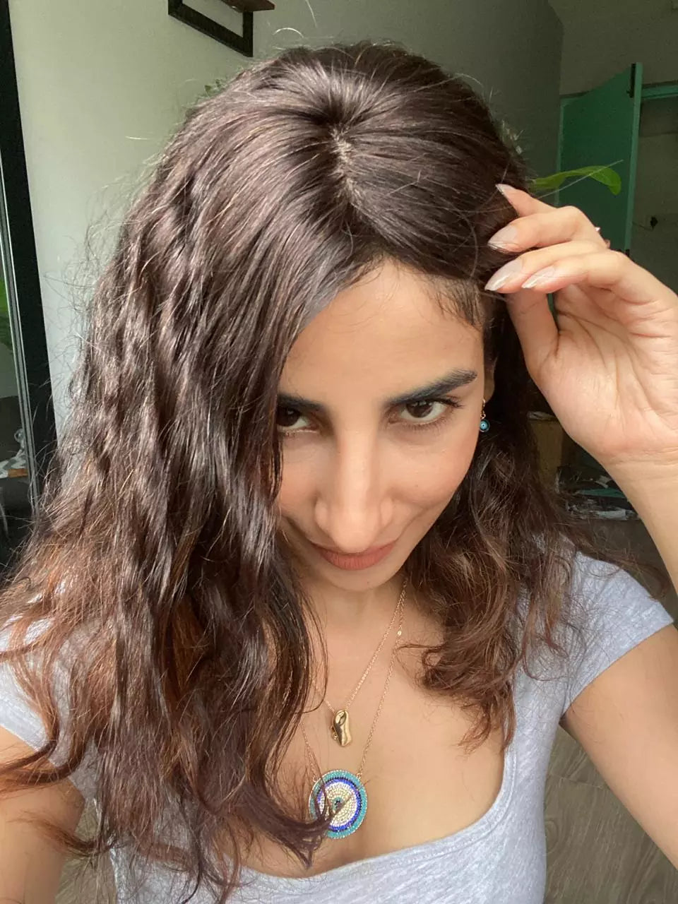 Au Naturel Wavy Curly Scalp Topper  –  Silk Base Hair Topper |