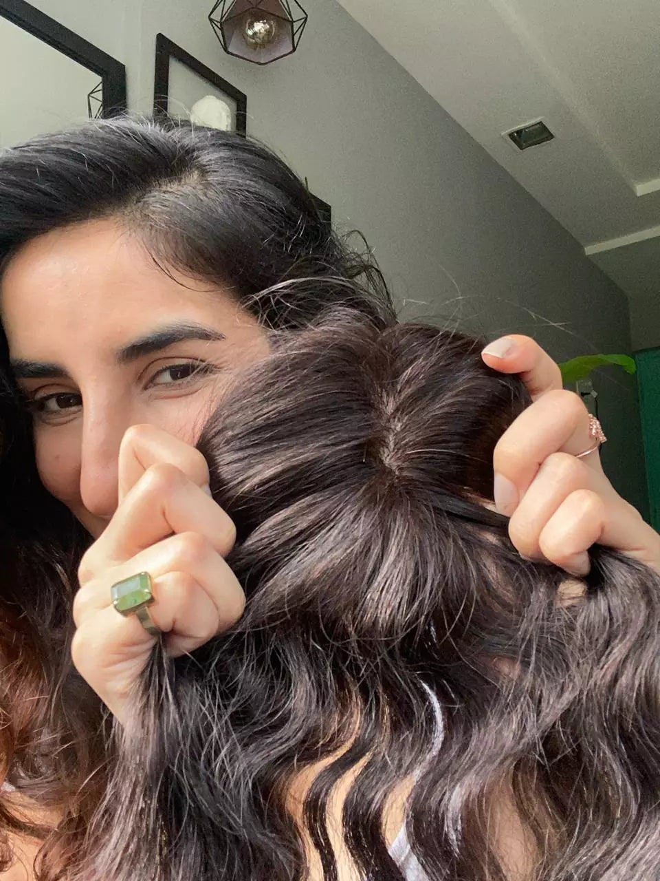 Au Naturel Wavy Curly Scalp Topper  –  Silk Base Hair Topper |