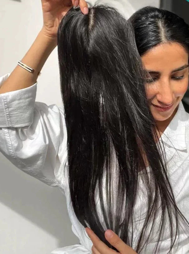 Silk Top Wefted LONG HAIR TOPPER |