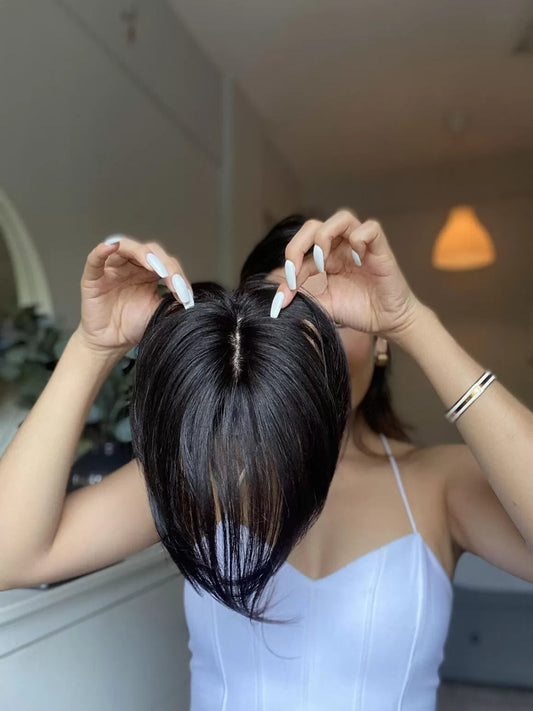 Hair Topper For Short Hair  –  Silk Top Topper | Human Hair |