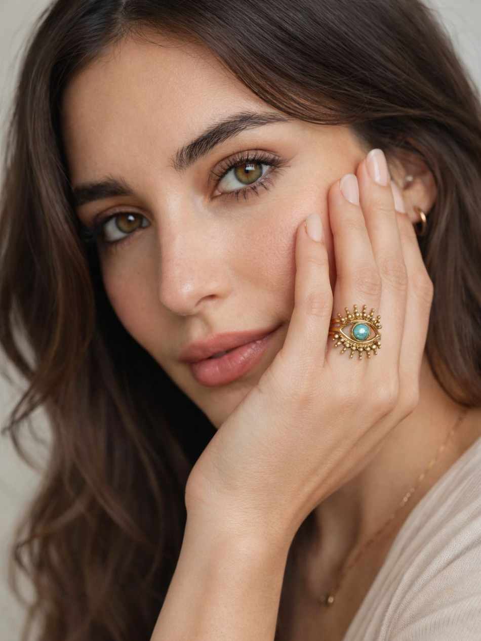 3 Piece Evil Eye Ring