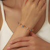 Luxe Guardian Evil Eye Bracelet – 18K Gold Plated Protection Charm