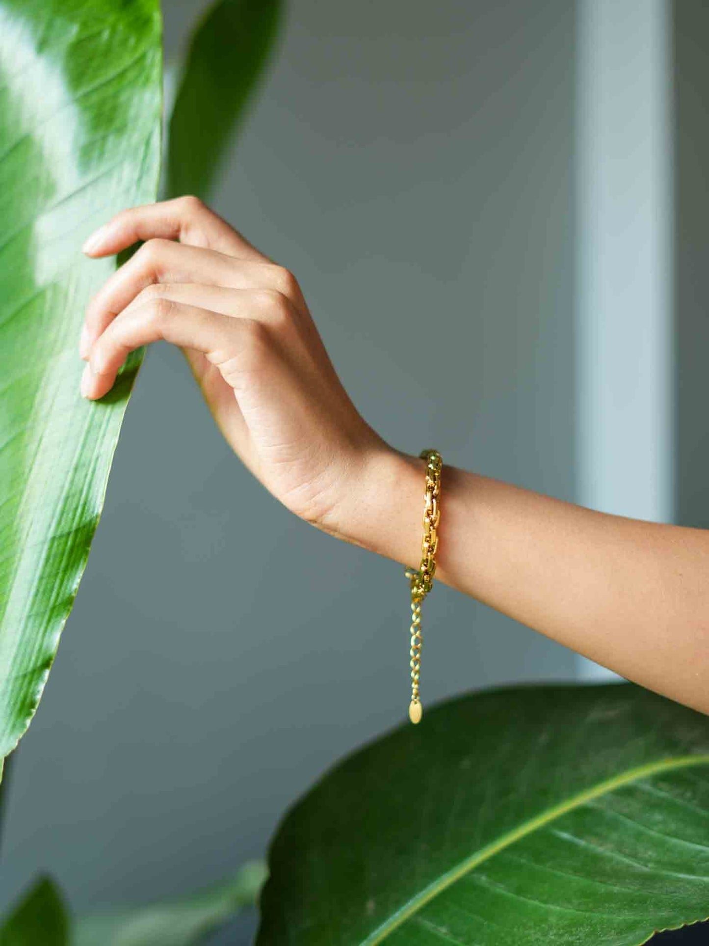 Cable Link Bracelet | Stainless Steel | Evil Eye Jewel