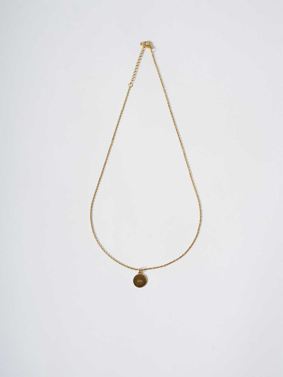 Evil Eye Coin Shape Necklace | Evil Eye Jewel