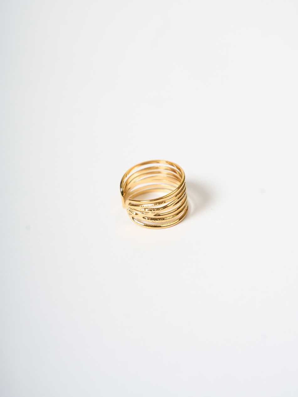 Cross Caged adjustable ring | Evil Eye Jewel