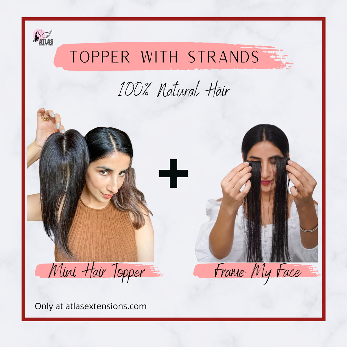 Volume Hair Topper X Frame My Face || Atlas Extensions|
