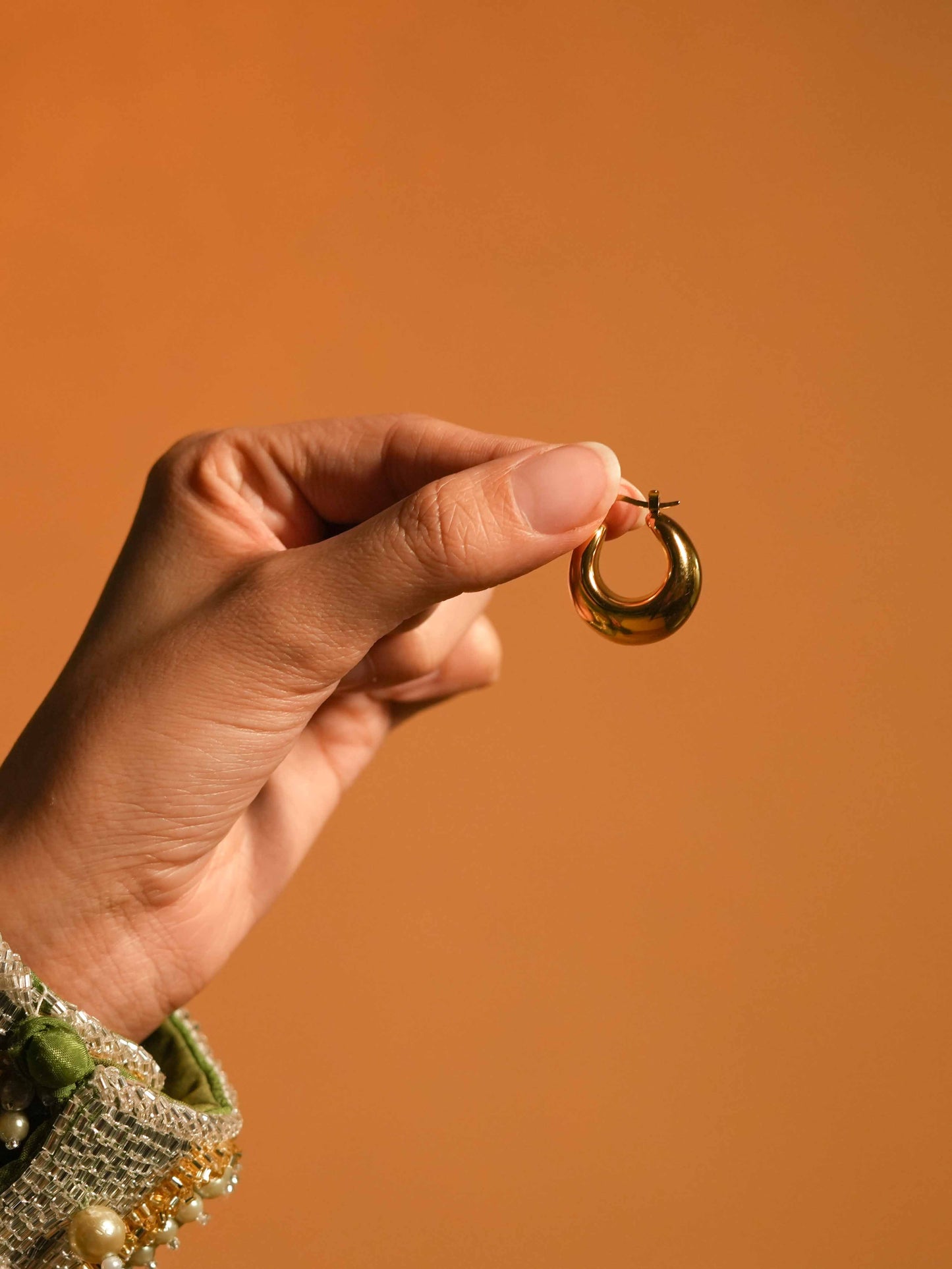 Sidra Hoops | Small Hoops -  Evil Eye Jewel