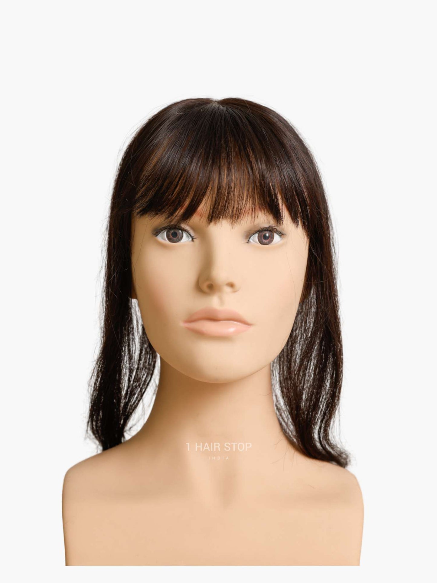 2.5x3'' Silk Hair Topper With Bangs