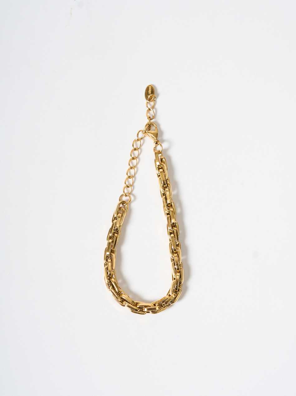 Cable Link Bracelet | Stainless Steel | Evil Eye Jewel
