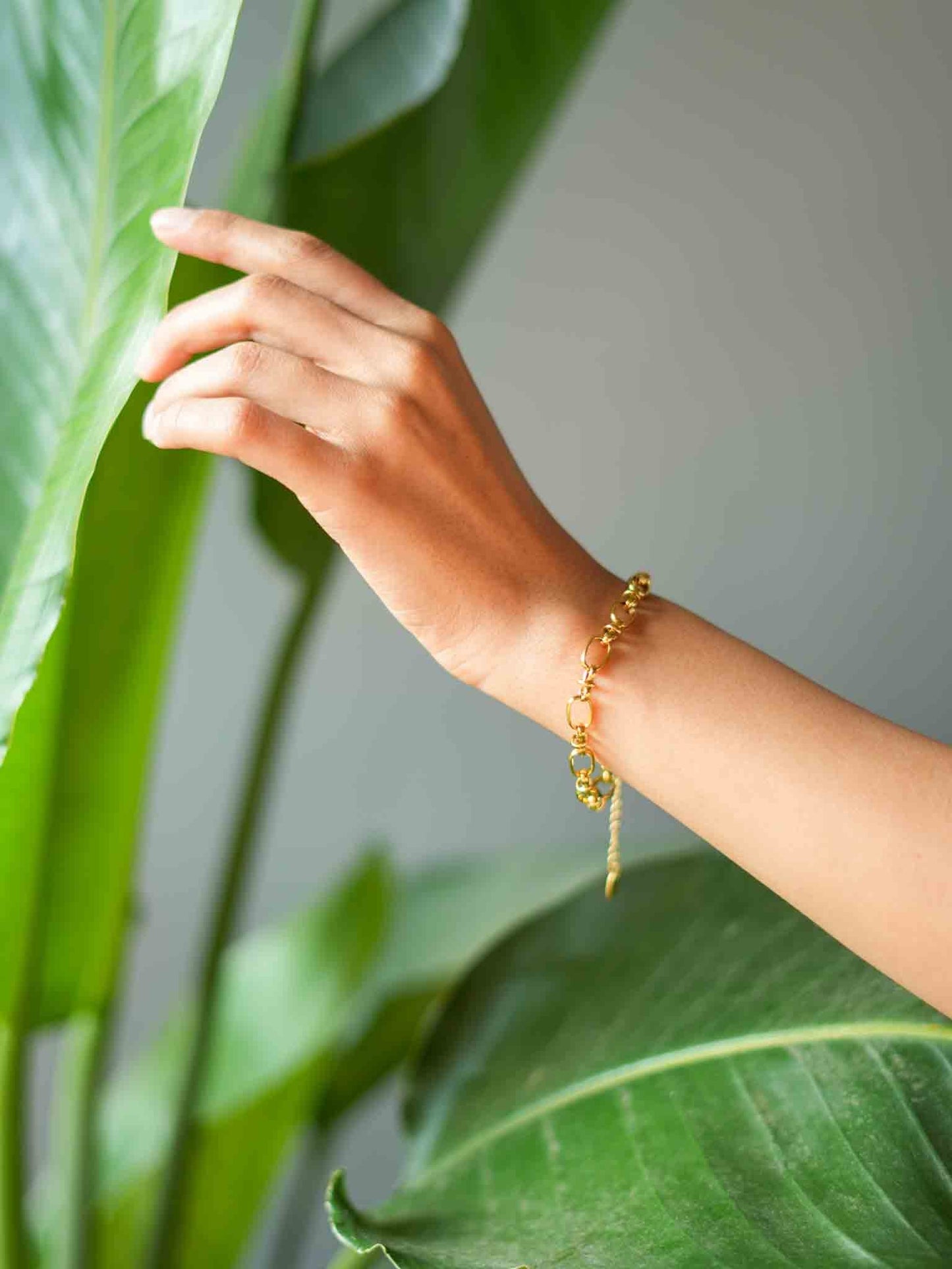 Inez Cabel Link Bracelet 18K Gold Plated | Evil Eye Jewel