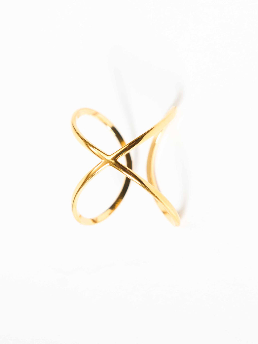 Criss Cross Ring | Evil Eye Jewel