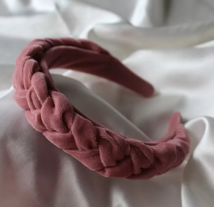 Velvet Braided Couture Headbands