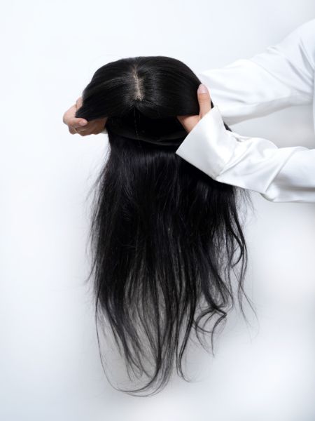 Full Head Wig – Silk Base – Human Hair