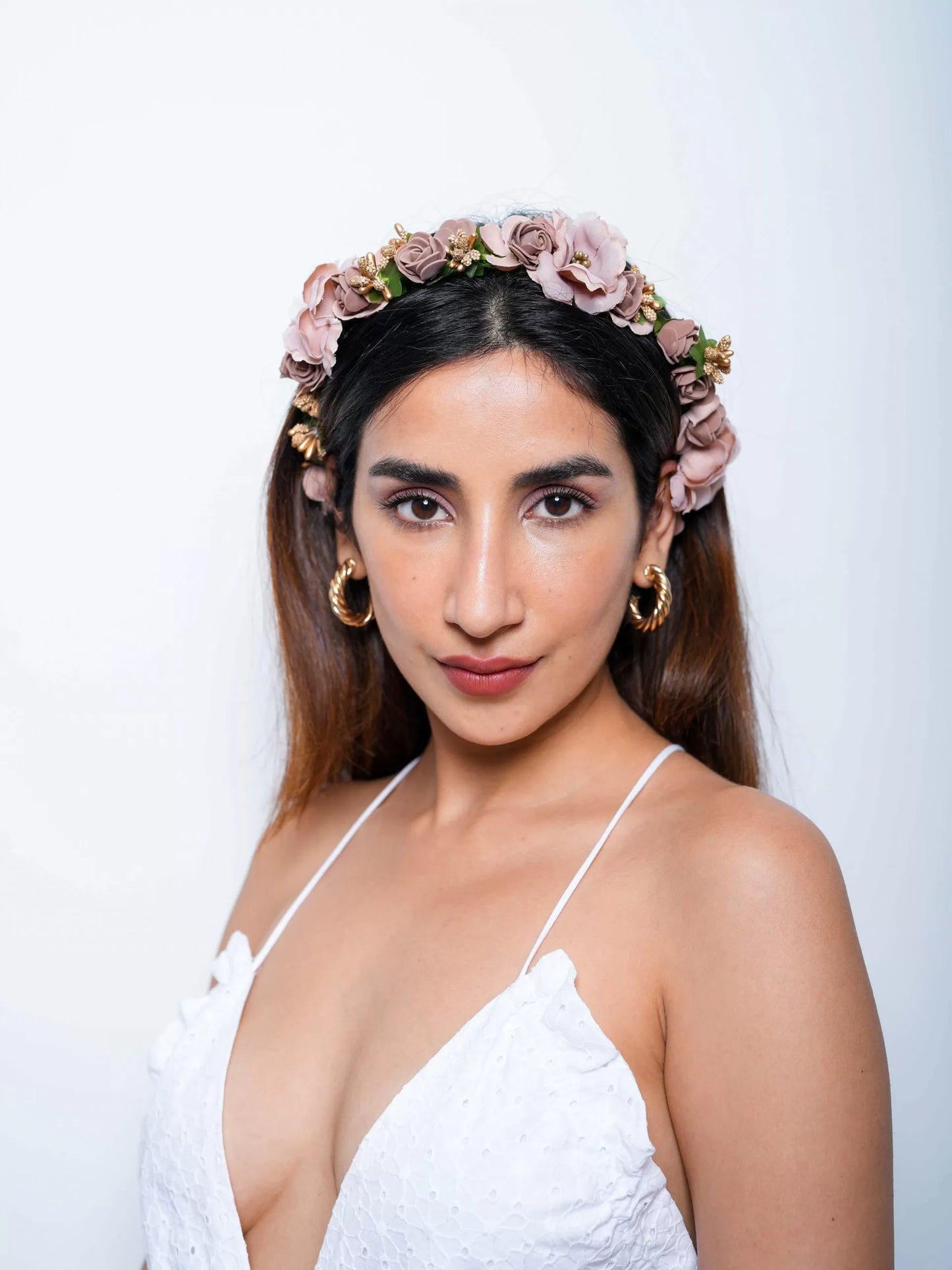 Floral Tiara  –  Pre wedding shoot accessory / Maternity shoot accessory |