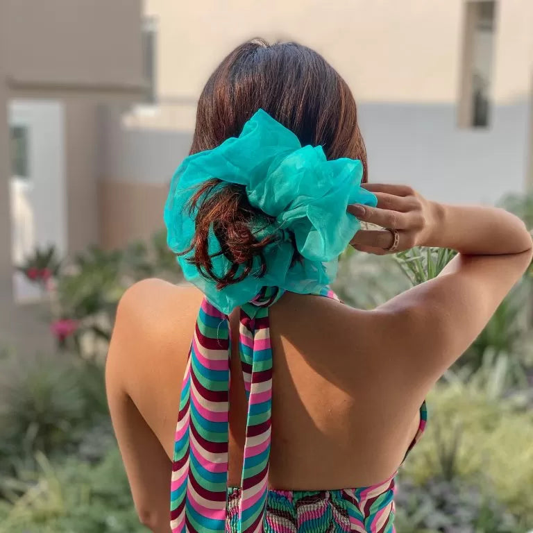 Bleu Organza Nuageux