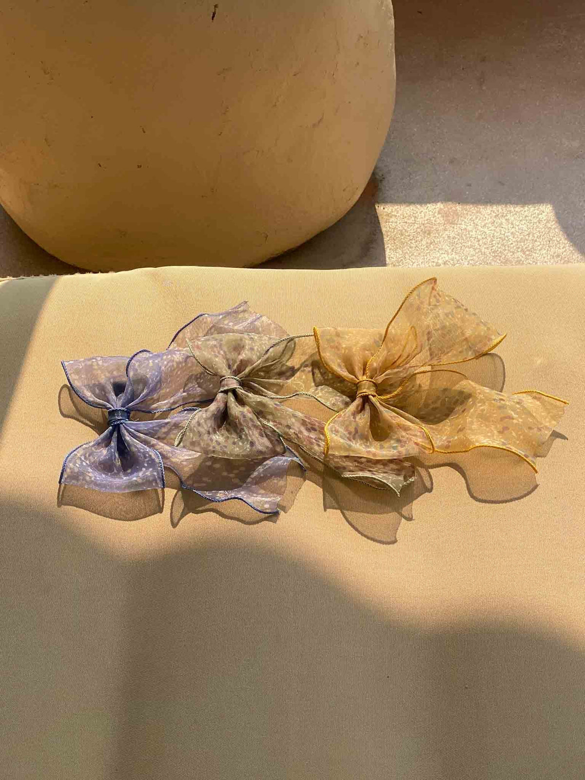 Noeuds Organza Nature