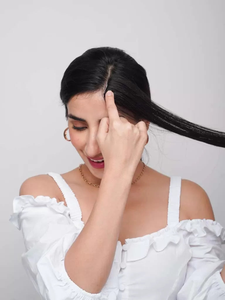 Mèche de cheveux raides sans couture – Clip unique