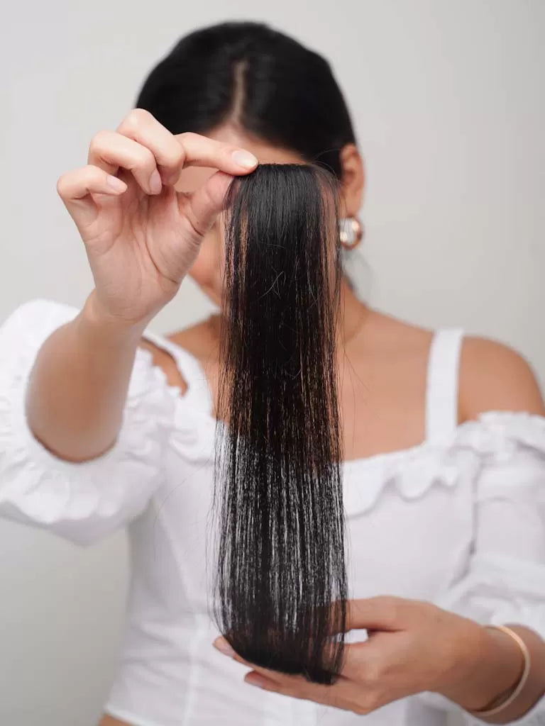 Mèche de cheveux raides sans couture – Clip unique