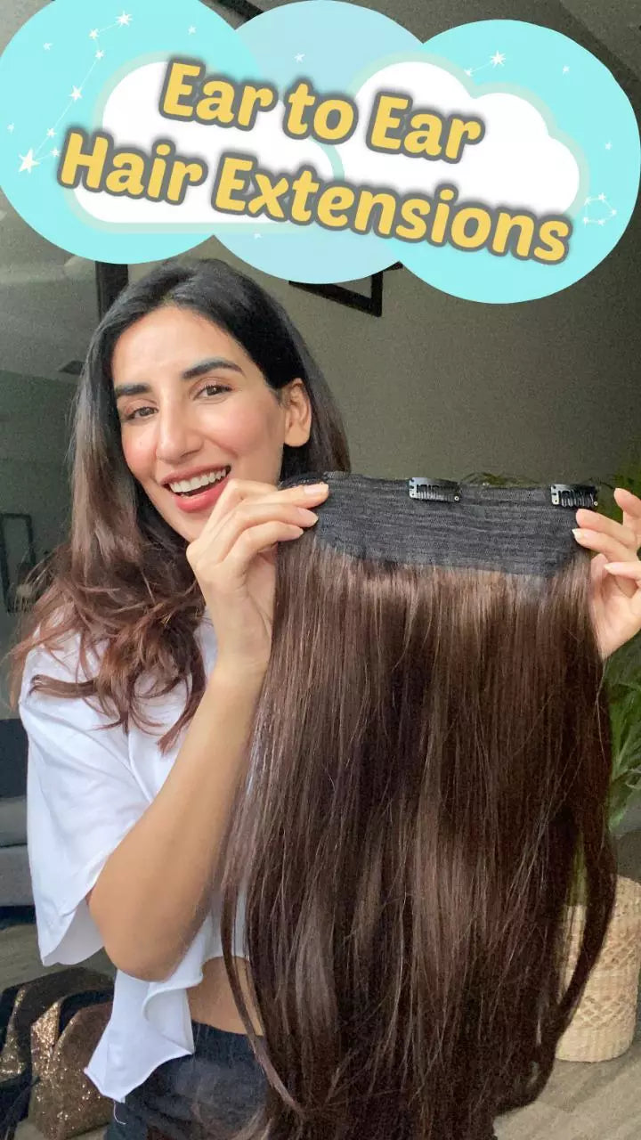 Cheveux Premium – Extensions à clips oreille à oreille « Donne-moi du volume »